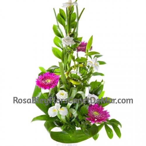 Cesta de Flor Bambú