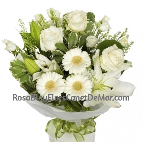 Bouquet Variado tonos Blancos