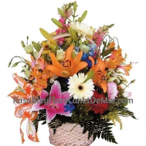 Cesta de Flores variadas