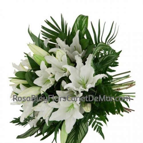 Ramo blanco con verdes